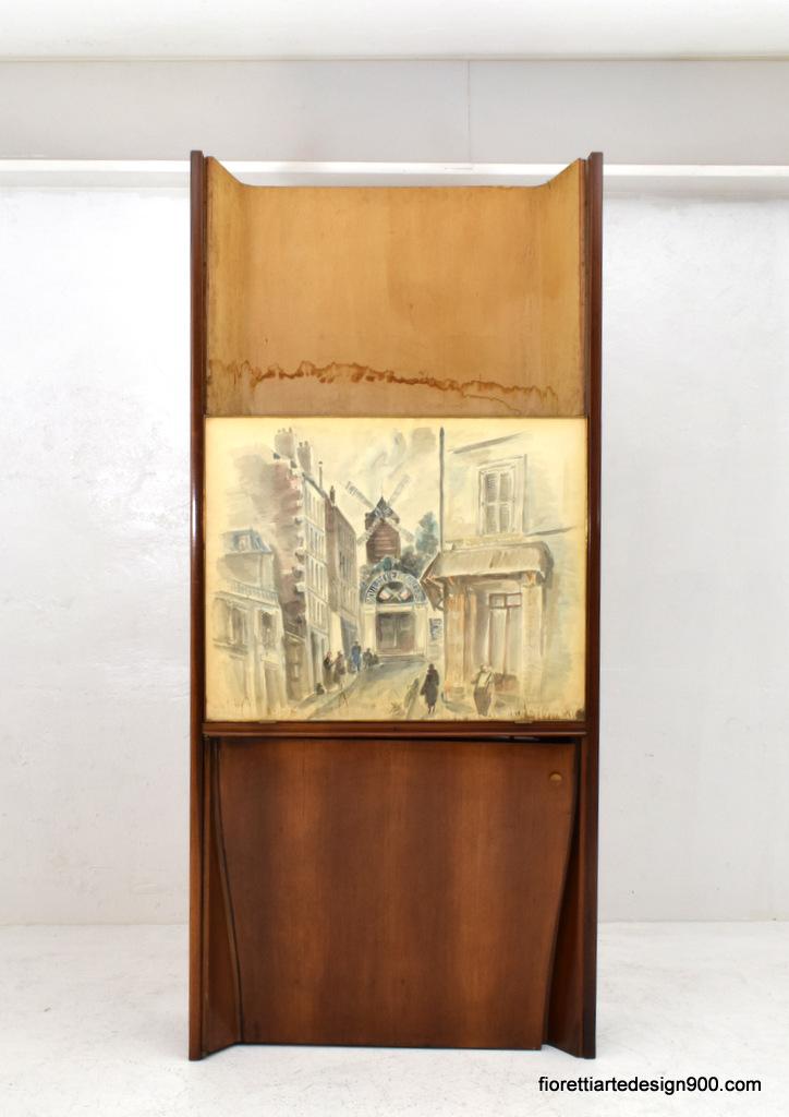 Bar Cabinet 1958 Atelier Osvaldo Borsani Varedo Tecno